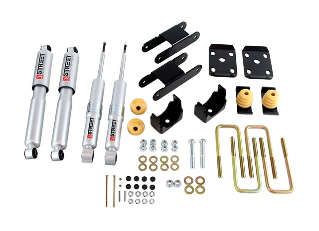 1100SP – BELLTECH Lowering Kit, 0 To 3 Inch Front Drop/ 4 Inch Rear Drop With Street Performance Shocks